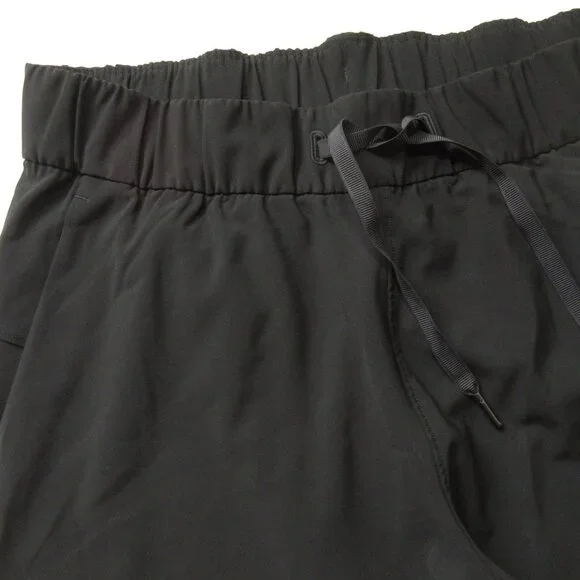 NWT Lululemon On the Fly 7/8 Pant *Woven in Black Pull-on Slim Ankle Pants 8 - Picture 3 of 7